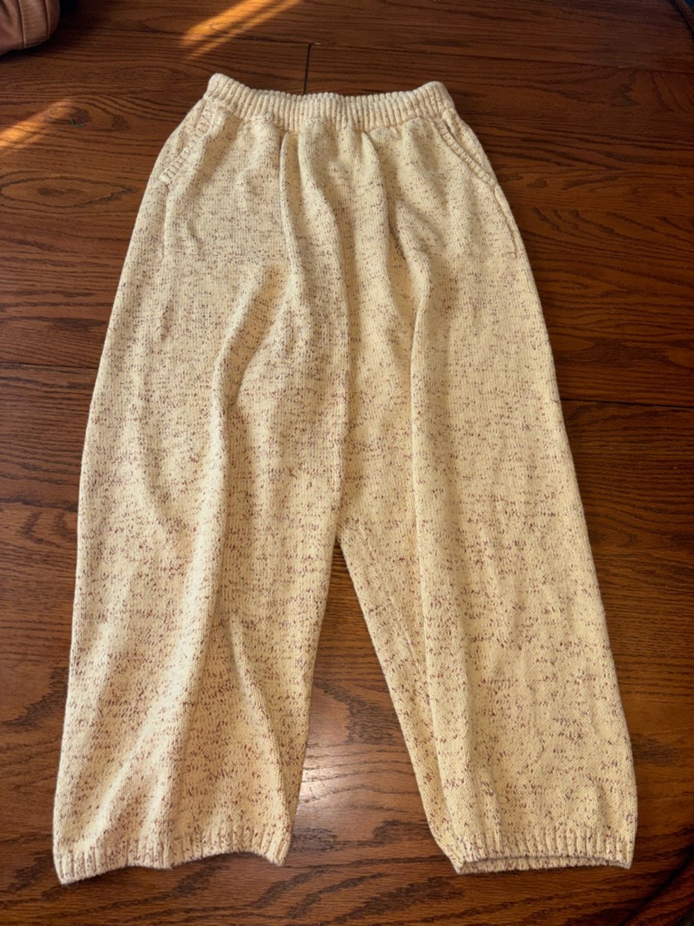 Free people beach womens S knit pants boho pockets